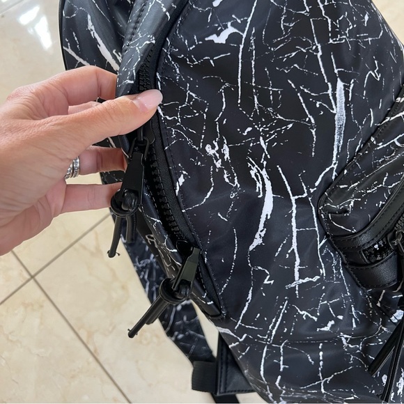 Sol & Selene NWT $100 Black/White Lulu Like Backpack - Picture 3 of 5